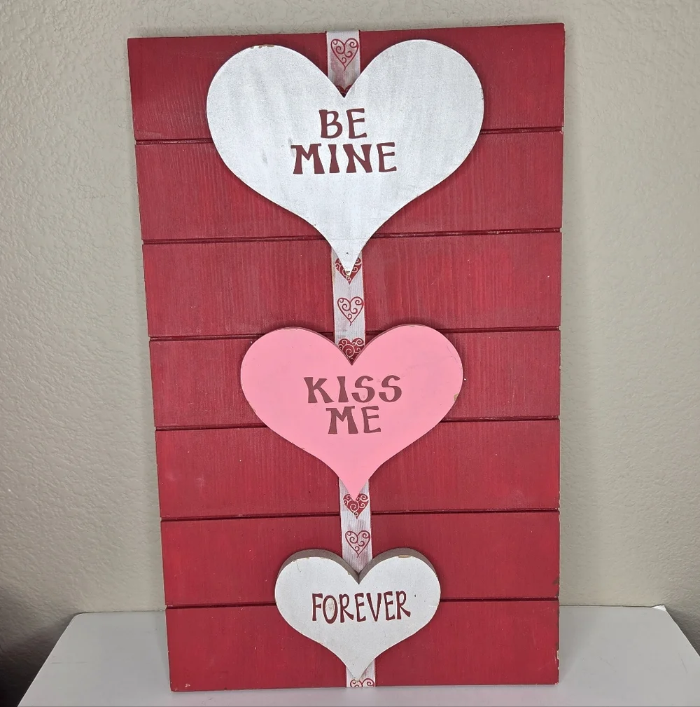 Valentine's Day Heart Wooden Handmade Wall Decor Porch Decor